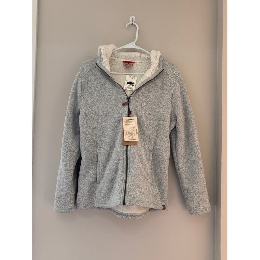 NWT Gerry Sueded Sweater Fleece zip hoodie Women size S